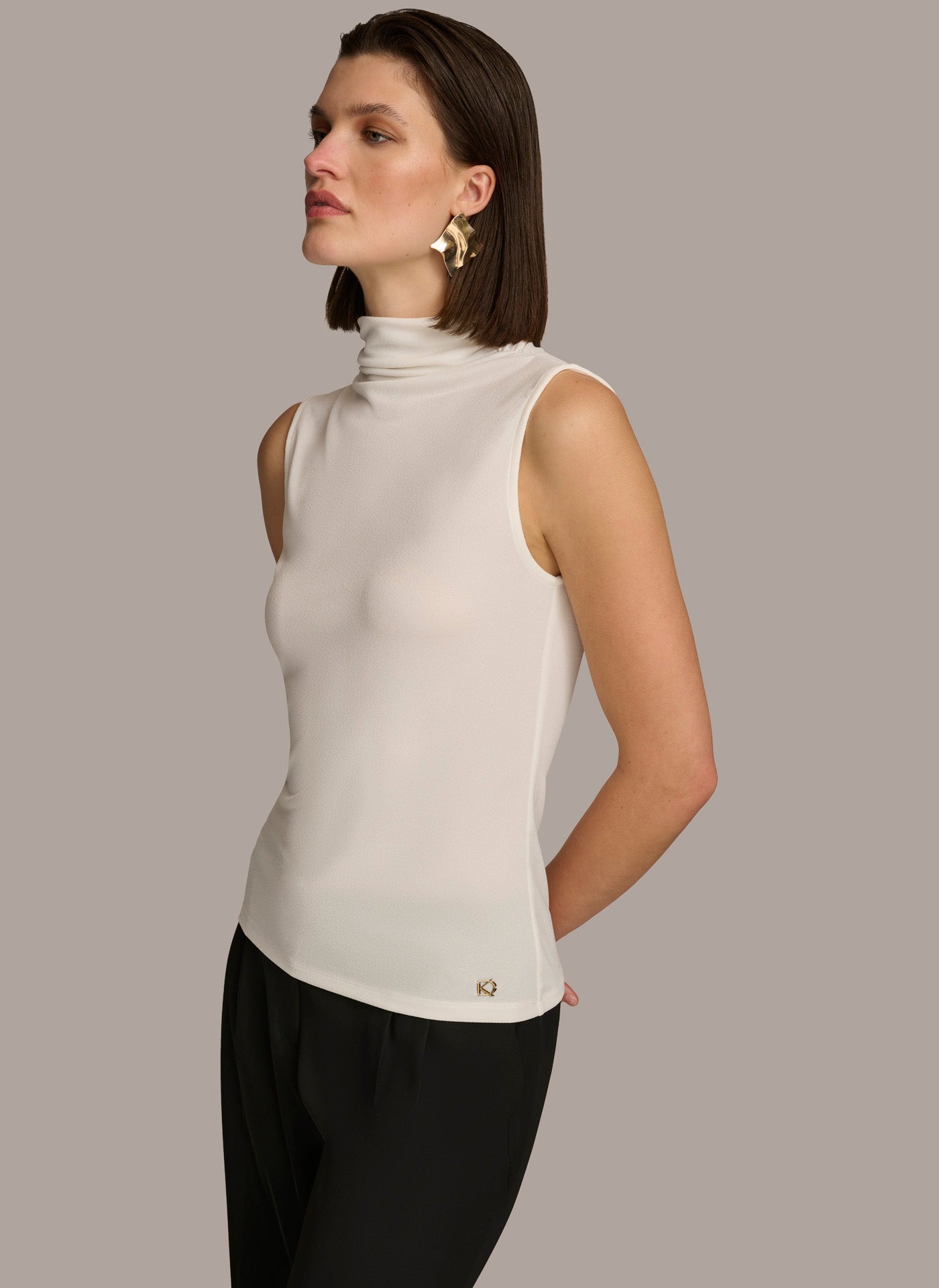 (image for) CLEAR MOCK NECK TOP